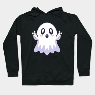 Cute Ghost with thumbs up Hoodie